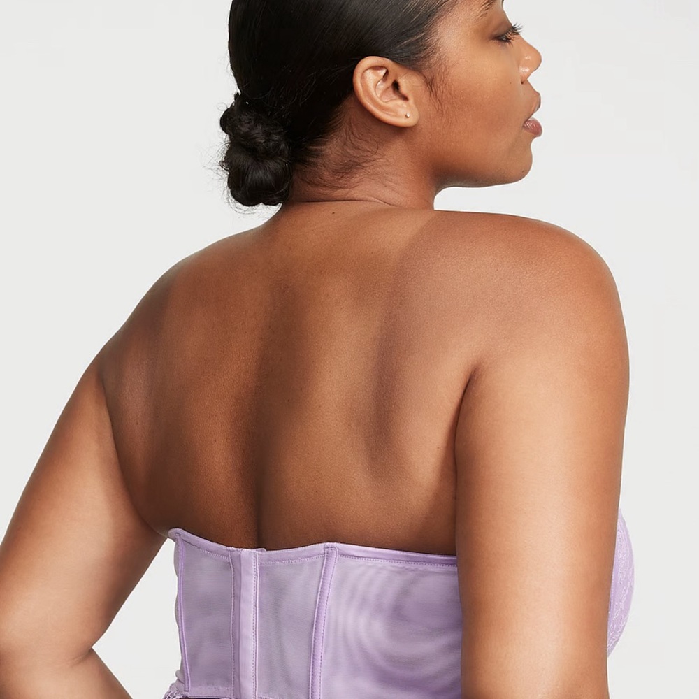 Corset lavender roses Victoria Secret. - Picture 3 of 7